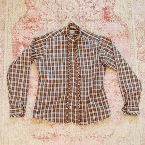 Ms Sero, Brown Plaid Woman’s Vintage Shirt